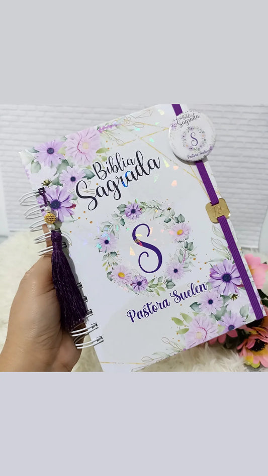 Bíblia Personalizada Lilás sem abas